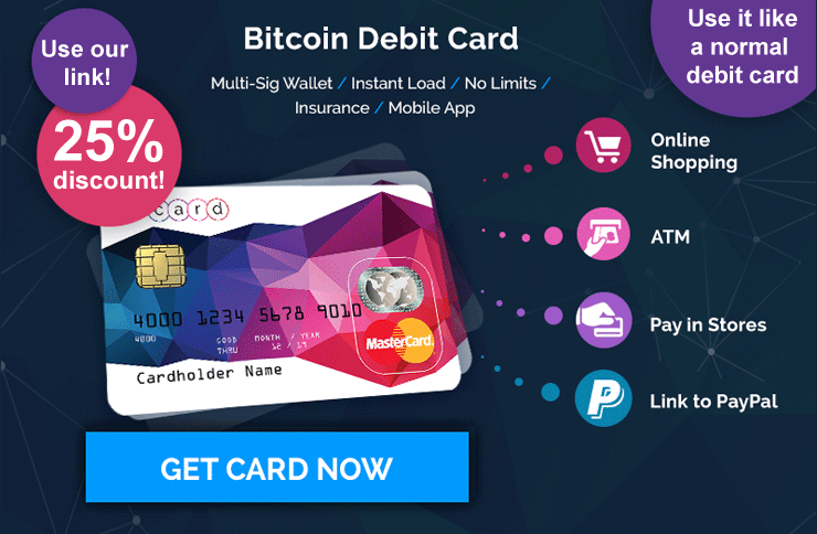 Cryptocurrency Credit Cards : xapo