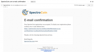 SpectroCoin bitcoin debit card