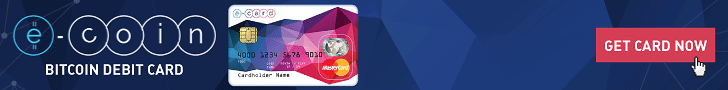 e-coin bitcoin debit card