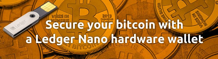 Ledger Nano hardware wallet