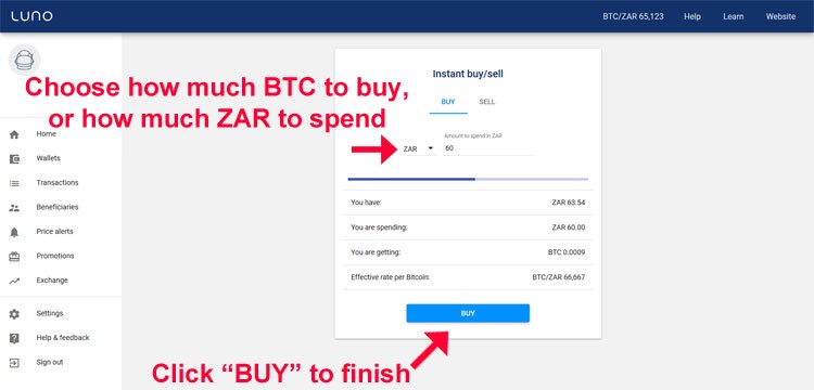 Luno instant buy