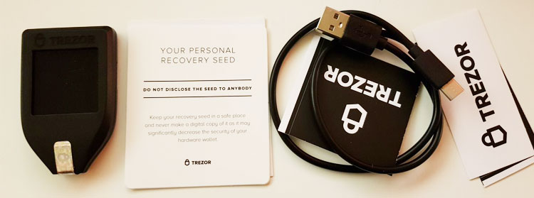 Trezor model t - in the box