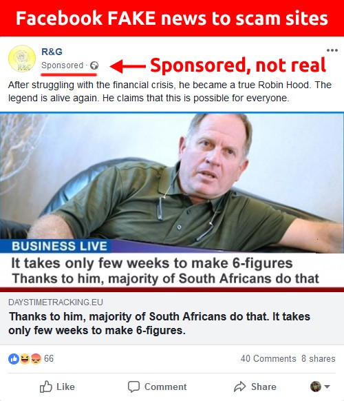 Fake news on facebook